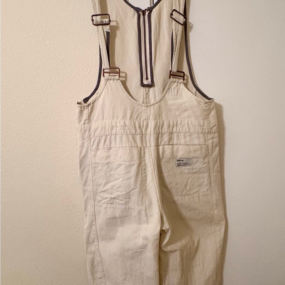 Hurley Cream Overalls with Black Trim